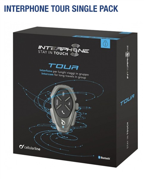 Interphone tour bluetooth communication single pack